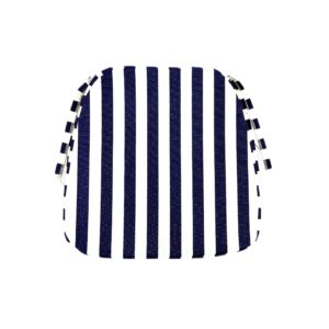CUSCINO CHIAVARINA RIGATO BIANCO/BLU